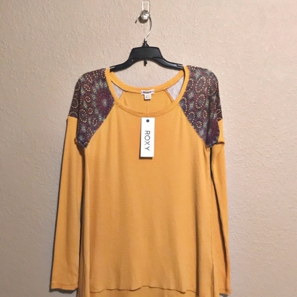NWT Roxy 'Eden' Thermal Long Sleeve Top